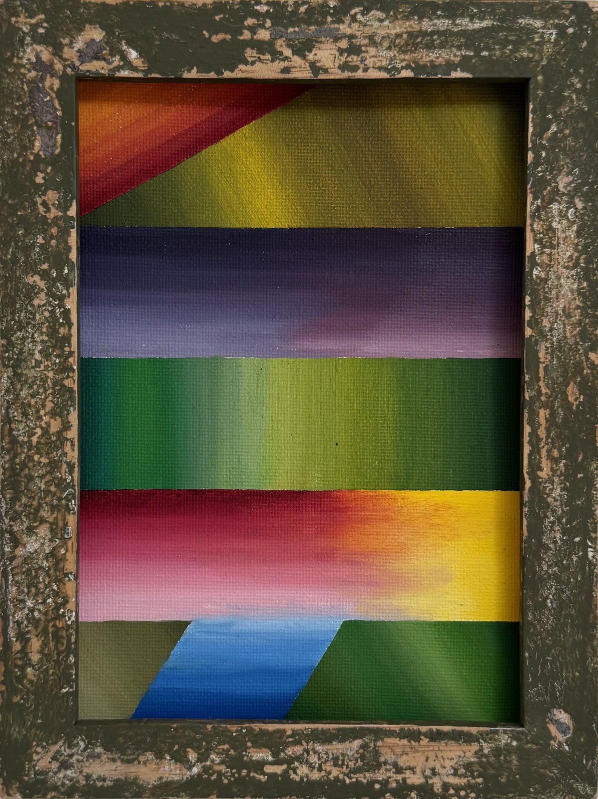 Colour Bands — Acrylic on canvas board