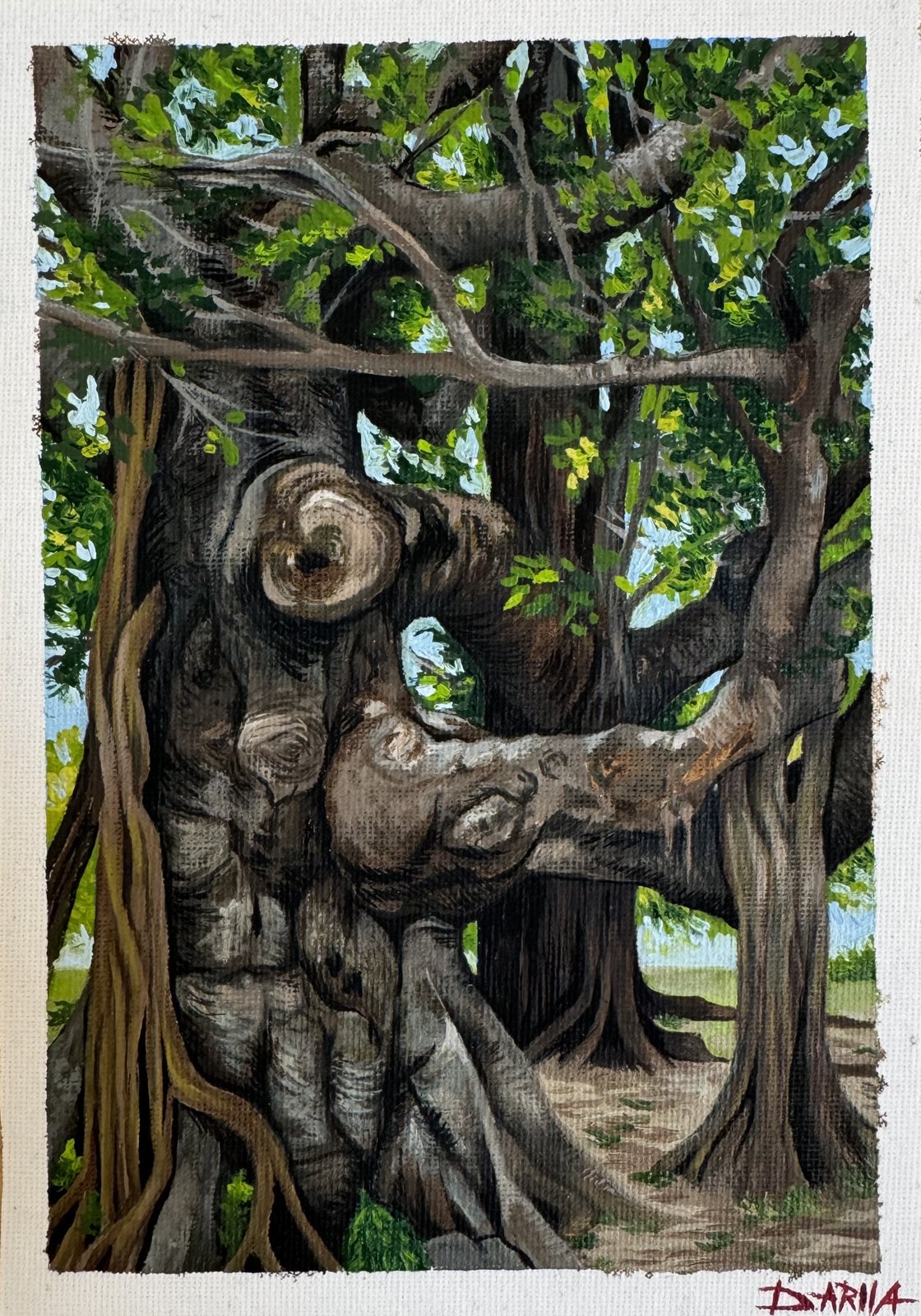 Banyan Tree — Acrylic on paper