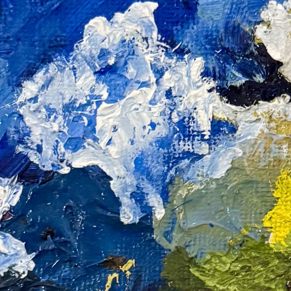 Mountain in Impasto — detail 1