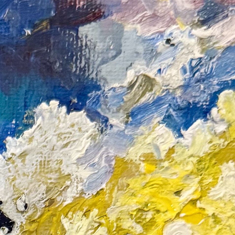 Mountain in Impasto — detail 2