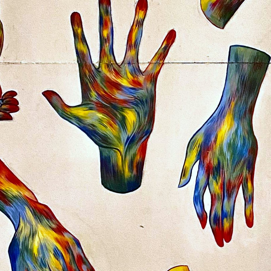 Rainbow Hands — detail 1