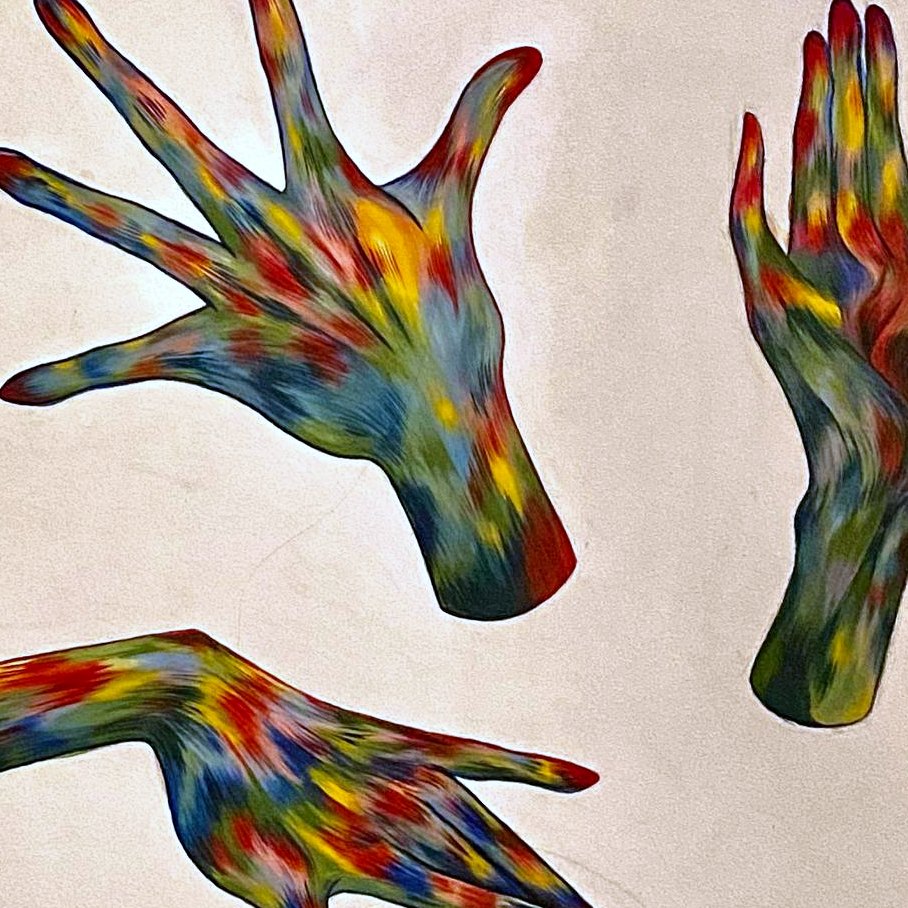 Rainbow Hands — detail 2