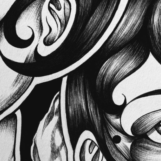 Two Faces — detail 2
