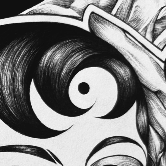 Two Faces — detail 3