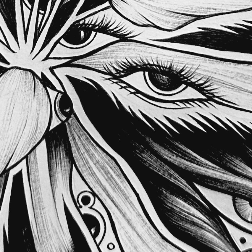 Ramo de ojos — detalle 1